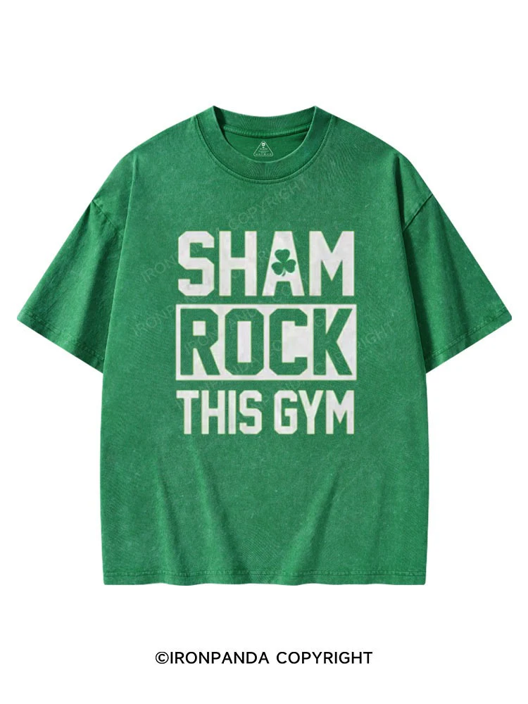 Sham Rock this Gym St Patrick's Washed Gym T-shirt