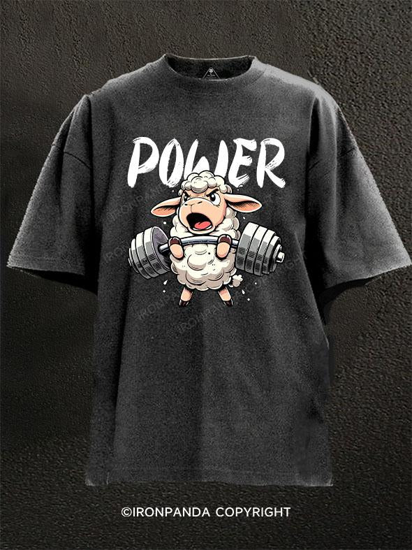 power sheep Washed Gym Shirt
