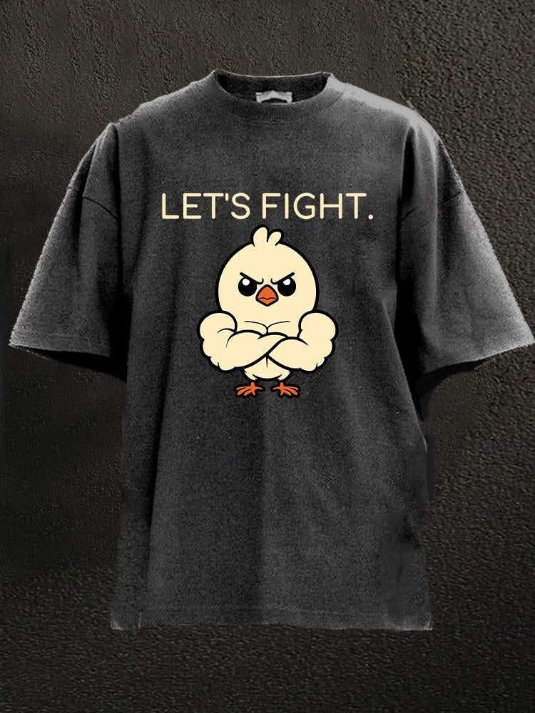 Let's Fight Washed Gym Shirt